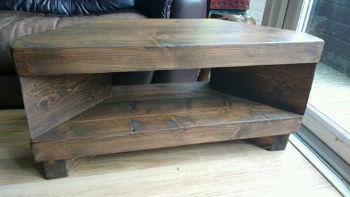 Corner rustic pine unit - rustic,
